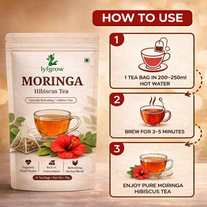 Lyfgrow Moringa Hibiscus Tea