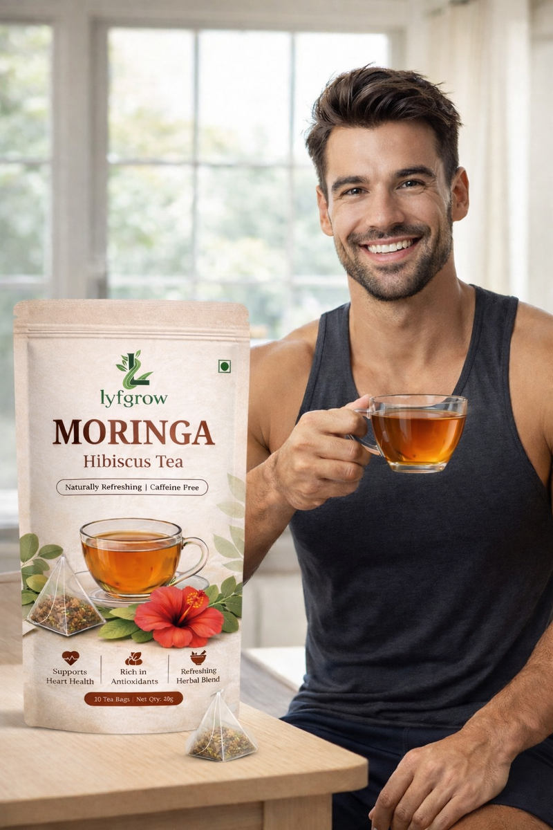 Lyfgrow Moringa Hibiscus Tea